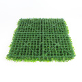12 pièces 50 x 50 cm PE plastique haie de buis artificielle intérieure à feuilles persistantes pour la décoration de magasin